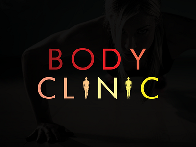 Body Clinic branding fitness identity lettering logo logotype sport typography