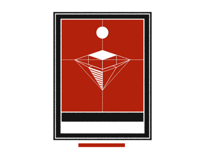 Hidden History animation black constructivism design geometric gif pyramid red white