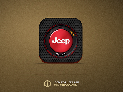 Jeep app icon icon design ps