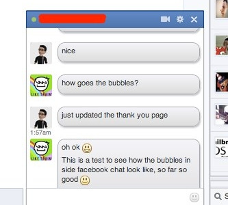 Facebook Chat, NewGenBook Style bubbles chat facebook newgenbook