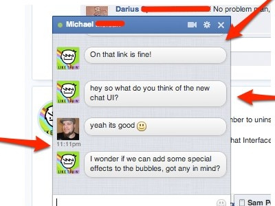 Facebook Chat, NewGenBook Style #2 bubbles chat facebook newgenbook