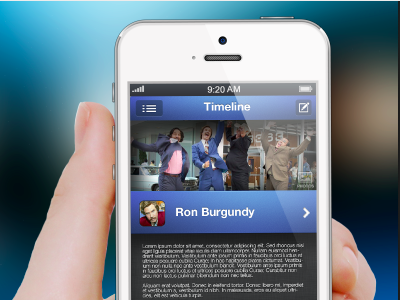 Clique Timeline Preview app clique facebook iphone profile