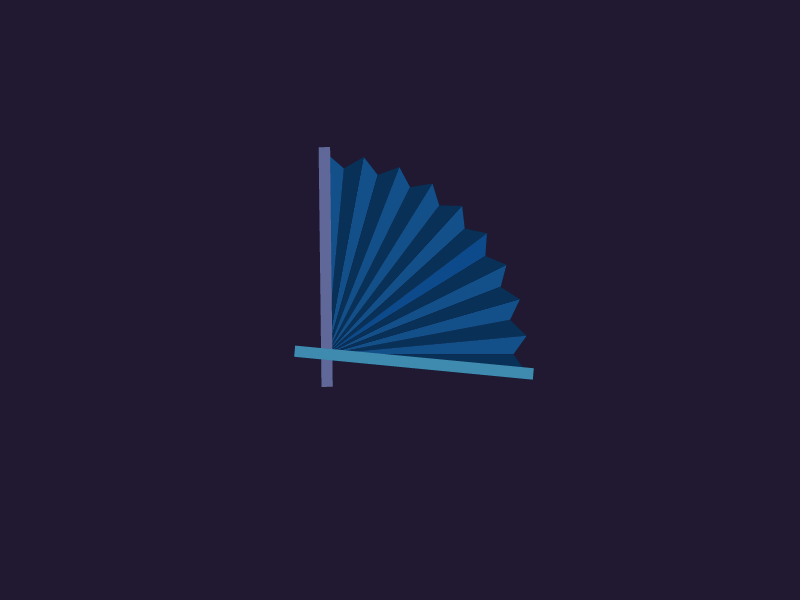 Folding SVG Fan animation development fan greensock html javascript motion polygon svg vector