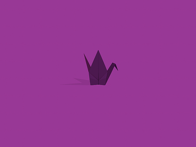 Paper Crane crane design illustration logo mark origami svg vector