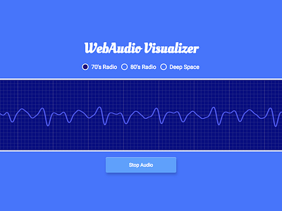 WebAudio Visualizer audio css design frequency graph html javascript layout oscilloscope ui web audio
