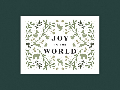 Holiday Card 2022 animals card christmas christmas card creatures design greeting card hanukkah holiday illustration illustrator line art print silhouettes woodland