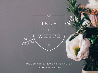 Isle of White branding crest identity logo design shield wedding wip