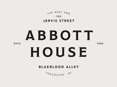 Abbott House fonts house kerning layout typefaces typekit typesetting typography vancouver