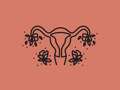 4/4 Sacred Icon brand identity celestial feminine feminism feminist icon icon artwork iconography illustration line art line icon logo logomark reproduction spiritual uterus