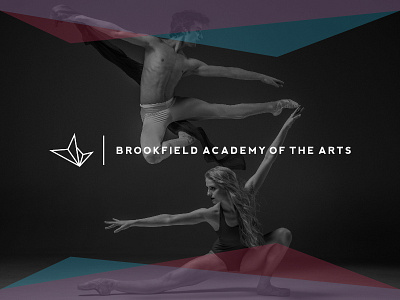 Brookfield Academy of the Arts :: Logo academy arts ballet branding dance design logo mark performance type typography