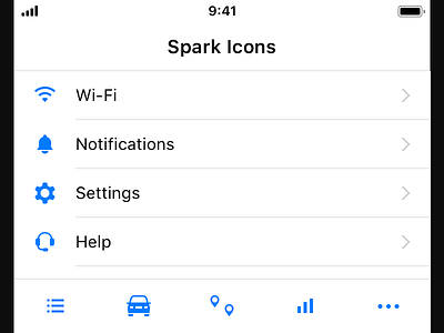 Spark Icons icons ios product design ui