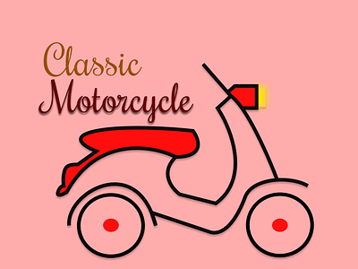 Classic Motorcycle design ilustration motorcycle vector