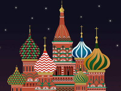 St. Basil's Cathedral animated architecture russia st. basils cathedral