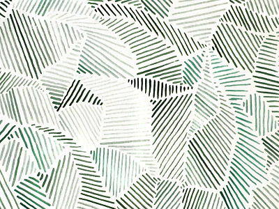 no.006 black green illustration lines pattern watercolor