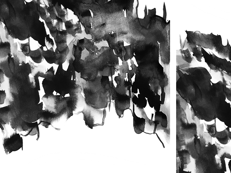 Ink Spotting wash transparent texture spots spot water mark black ink