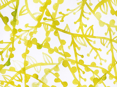 Chartreuse Vines branches chartreuse green natural nature pattern texture vine vines watercolor yellow