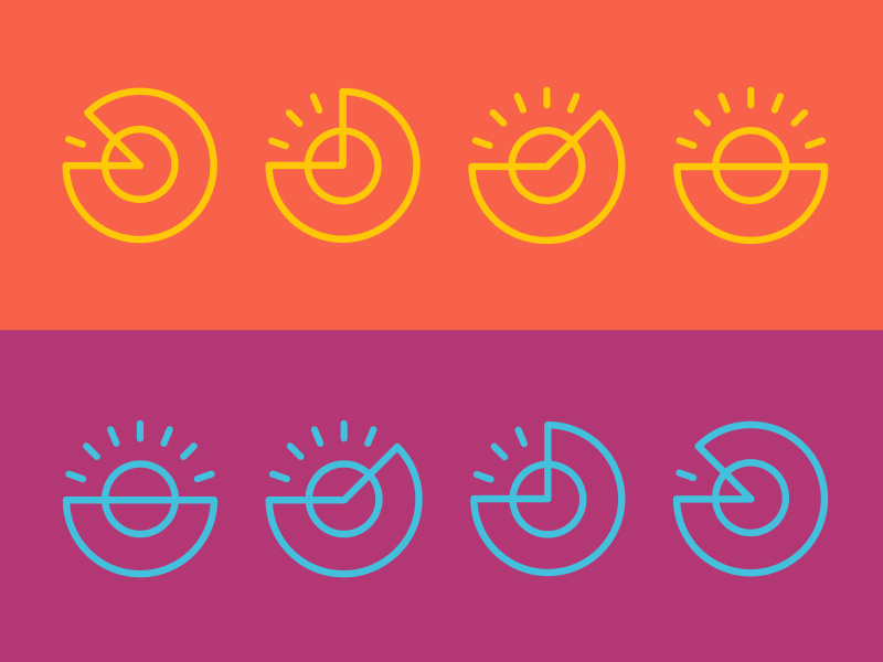 Sunrise/Sunset orange purple red time of day time sunset sunrise sun icon