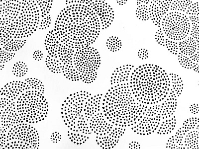 no.039 black circles dot dots ink minimal pattern