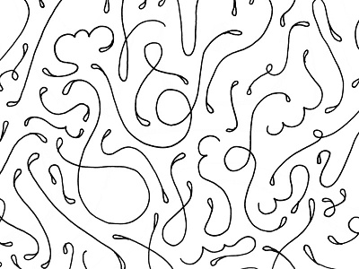no.062 black black and white drawing handmade illustration ink line linework pattern