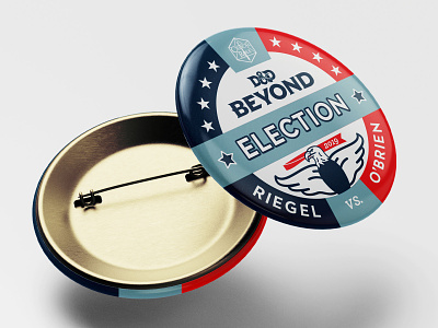 Election Button for D&D Beyond Election button button design critical role criticalrole critters dnd dungeons dragons dungeons and dragons dungeonsanddragons election pin pin design president presidential election rpg stars and stripes tabletop usa