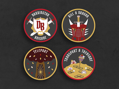 DND Achievement Patches critical role criticalrole critter critters darrington dnd dungeons dragons dungeons and dragons dungeonsanddragons illustrator logo patches rpg