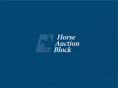 Horse marketplace concept auction classy concept horse logo