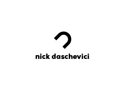 nick daschevici logo black logo minimalistic