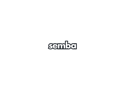Semba logo concept brand branding clean colorful concept design illustration logo minimalistic outline typography vector