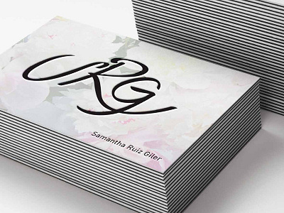 SRG Logo, Branding, Business Cards branding business cards cursive design graphic design hand written logo publicity signature