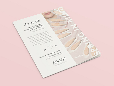 Second Spring In Mind Pop-up Shop Invite Invitation Send out! cashmere fashion graphic design invitation invite luxury nyc print spring
