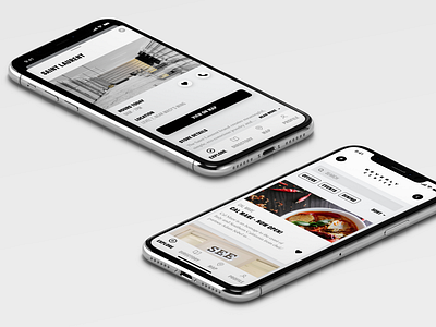 shopping app UI layout