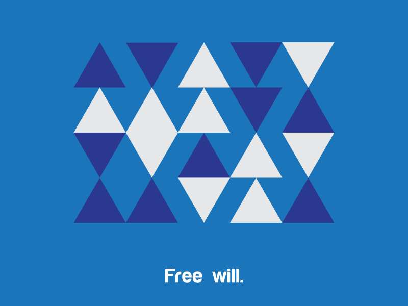 Philographics animation #3 - Free will. animation color material minimal philosophy shape