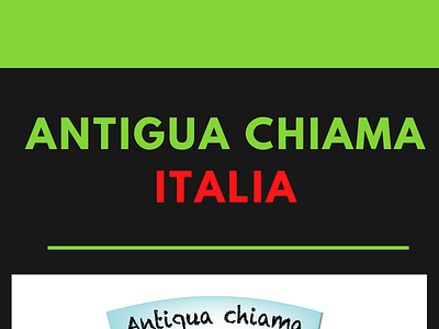Antigua chiama Italia antigua