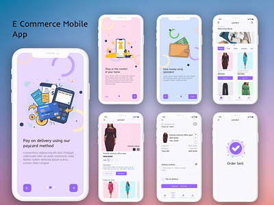 e commerce UI mobile