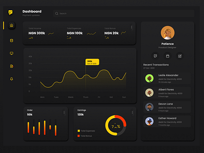 finance dashboard web ui