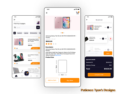 E-commerce mobile app
