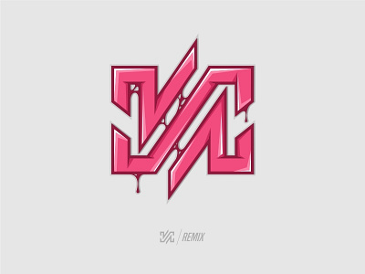 Logo " N " Remix brand design edit illustration logo remix vector