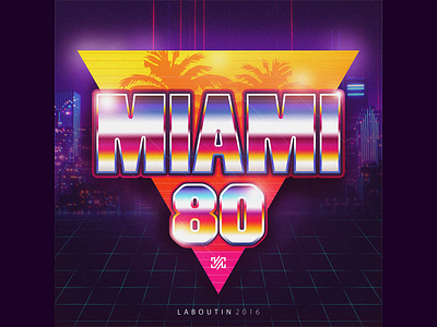 MIAMI 80 art cover illustration music newretroway retro vintage