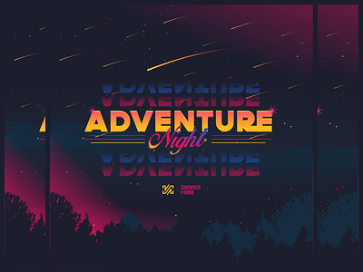 Adventure Night design graphic illustration night star vector