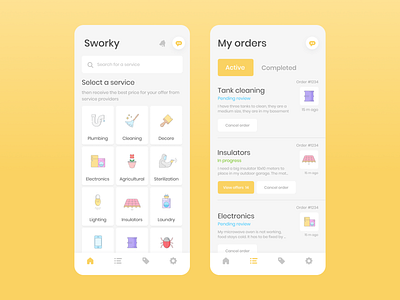 E-commerce | Sworky app UX/UI