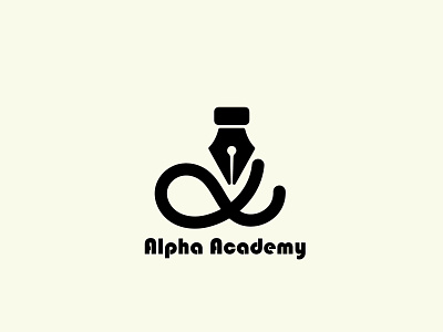 alpha academy logo branding design graphic design illustration logo portrait