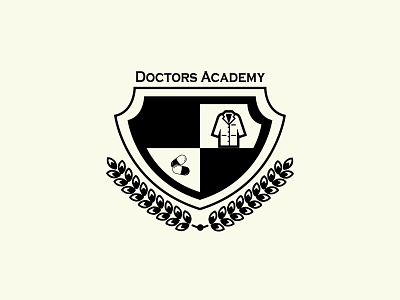 Doctors Academy logo design graphic design illustration logo portrait