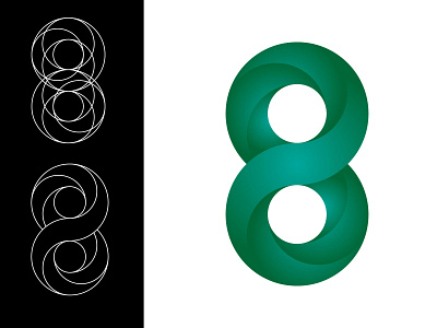 number 8 logo