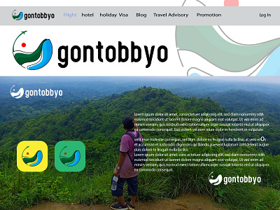 Gontobbyo logo graphic design illustration logo portrait vector