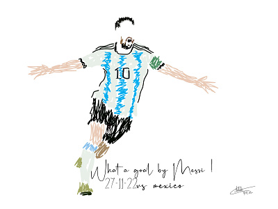 Messi argentina graphic design illustration logo messi portrait