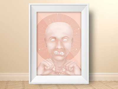 The Hater anger angry art digital feelings geometry illustration mexico mockup spiritual symmetry vector