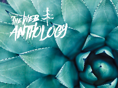 The Web Anthology 16/04 design drawn flower graphic green hand logo magazine post tree visual white