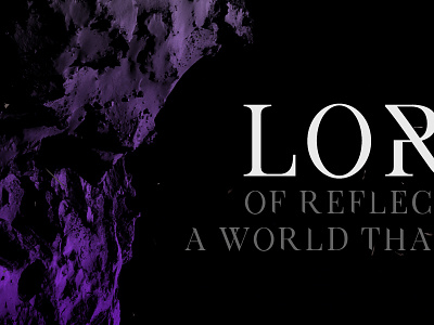 Lore band black cover font lore metal music violet