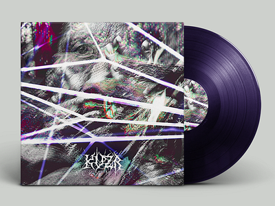 KVZR - ALKÆMYST black cover dark face grey metal music psycho vinyl violet