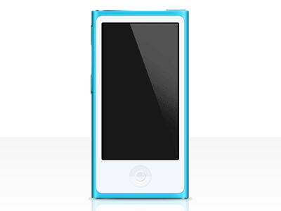 iPod Nano PSD Template blue free ipod nano photoshop psd template vector